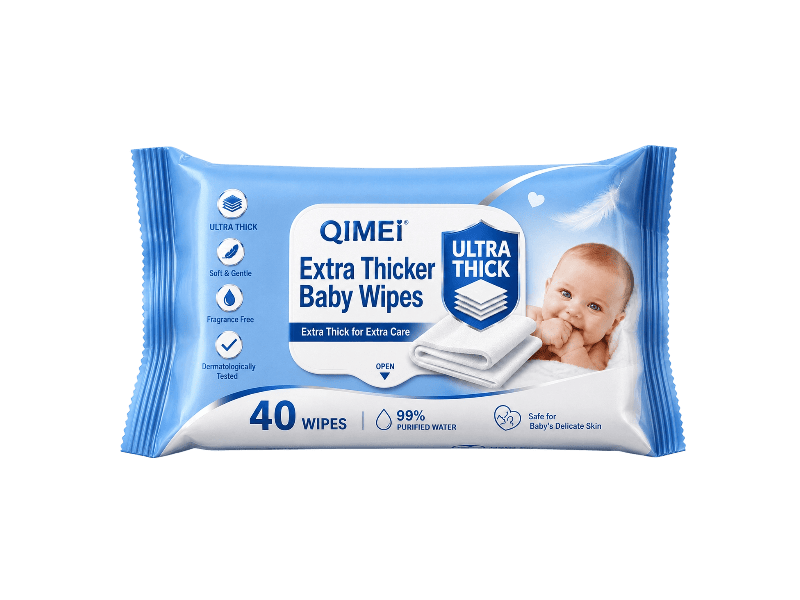 extra thicker baby wipe