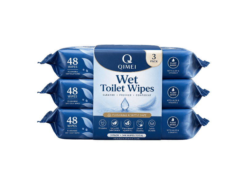 wet toilet wipes