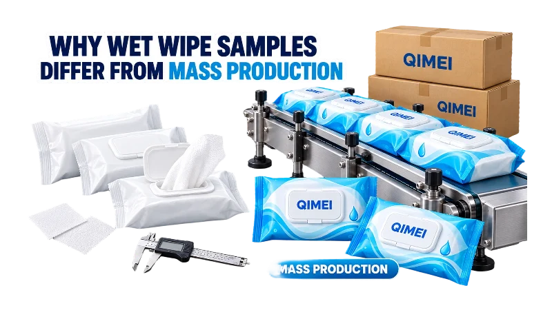 Why Wet Wipe Samples Differ from Mass Production