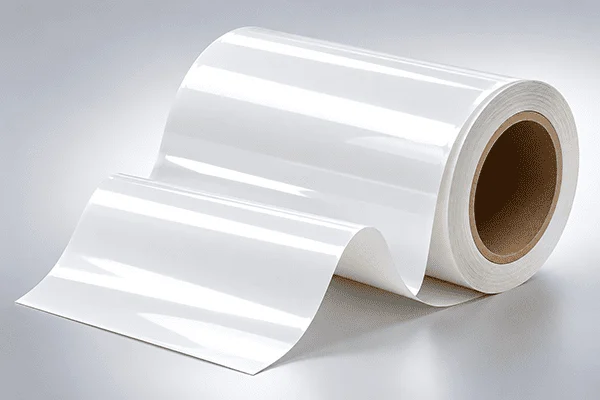 glossy film label