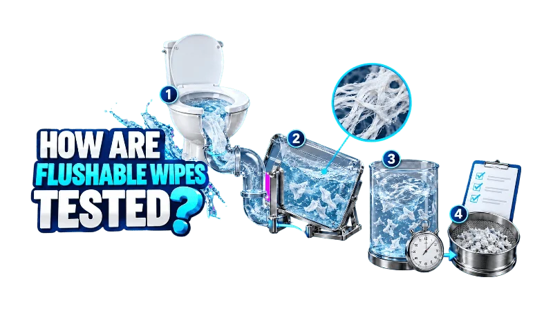 How Are Flushable Wipes Tested
