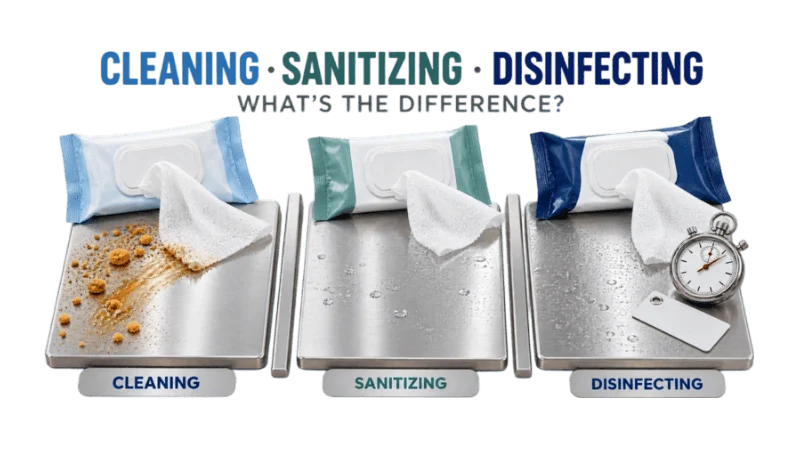 What’s the Difference Between Cleaning, Sanitizing and Disinfecting